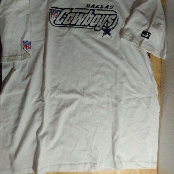 DS Vintage Puma Dallas Cowboys NFL Logo T-Shirt - Picture 2 of 7